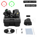 Tactical Airsoft G43 3X Magnifier Red Dot Combo Scope