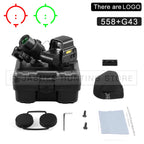 Tactical Airsoft G43 3X Magnifier Red Dot Combo Scope