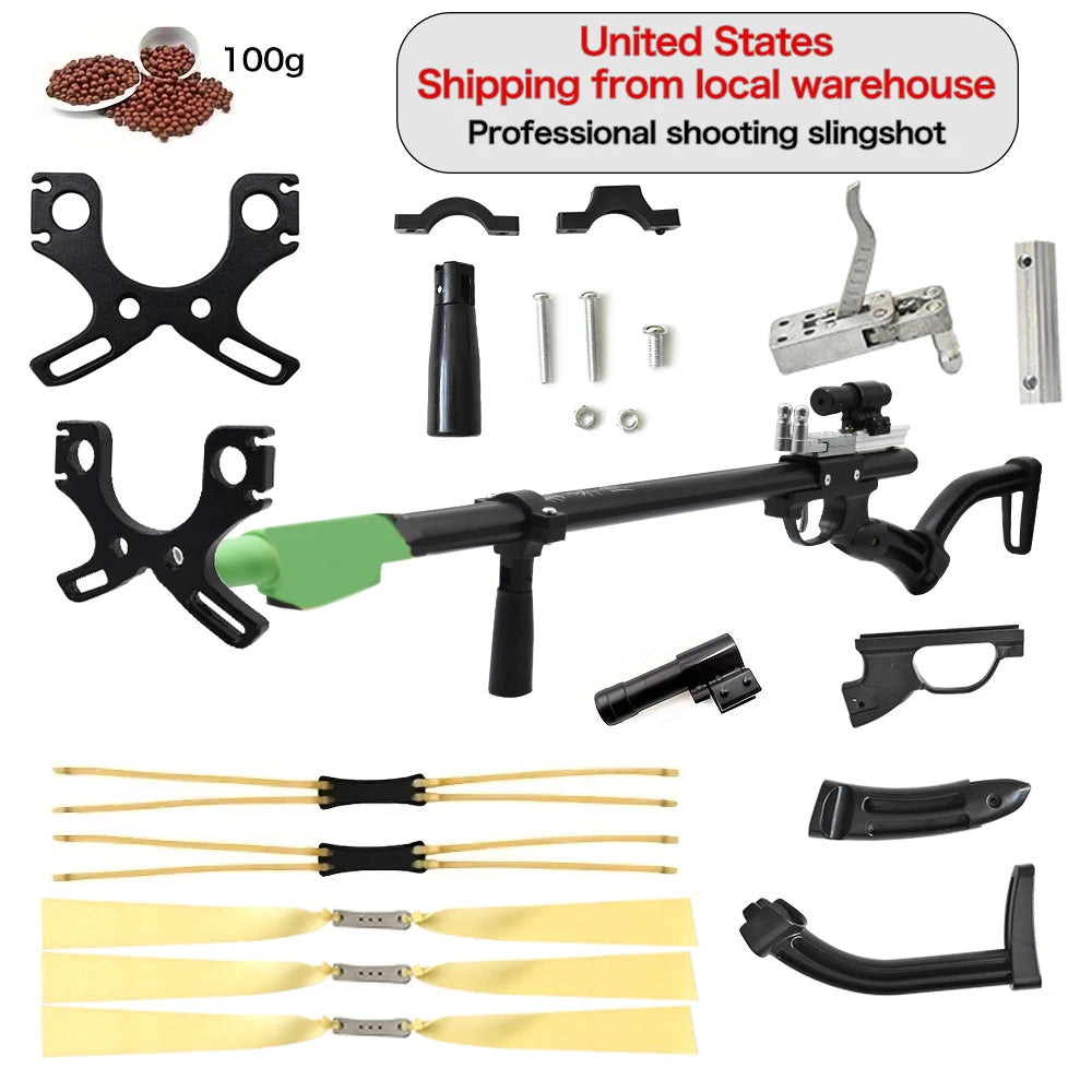 | Outdoor Hunting Telescopic Slingshot – Large Size with Laser Sight,