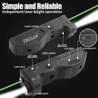 1650 Lumens Strobe Function,Light Laser Combo, Flashlight and Green Laser Sight
