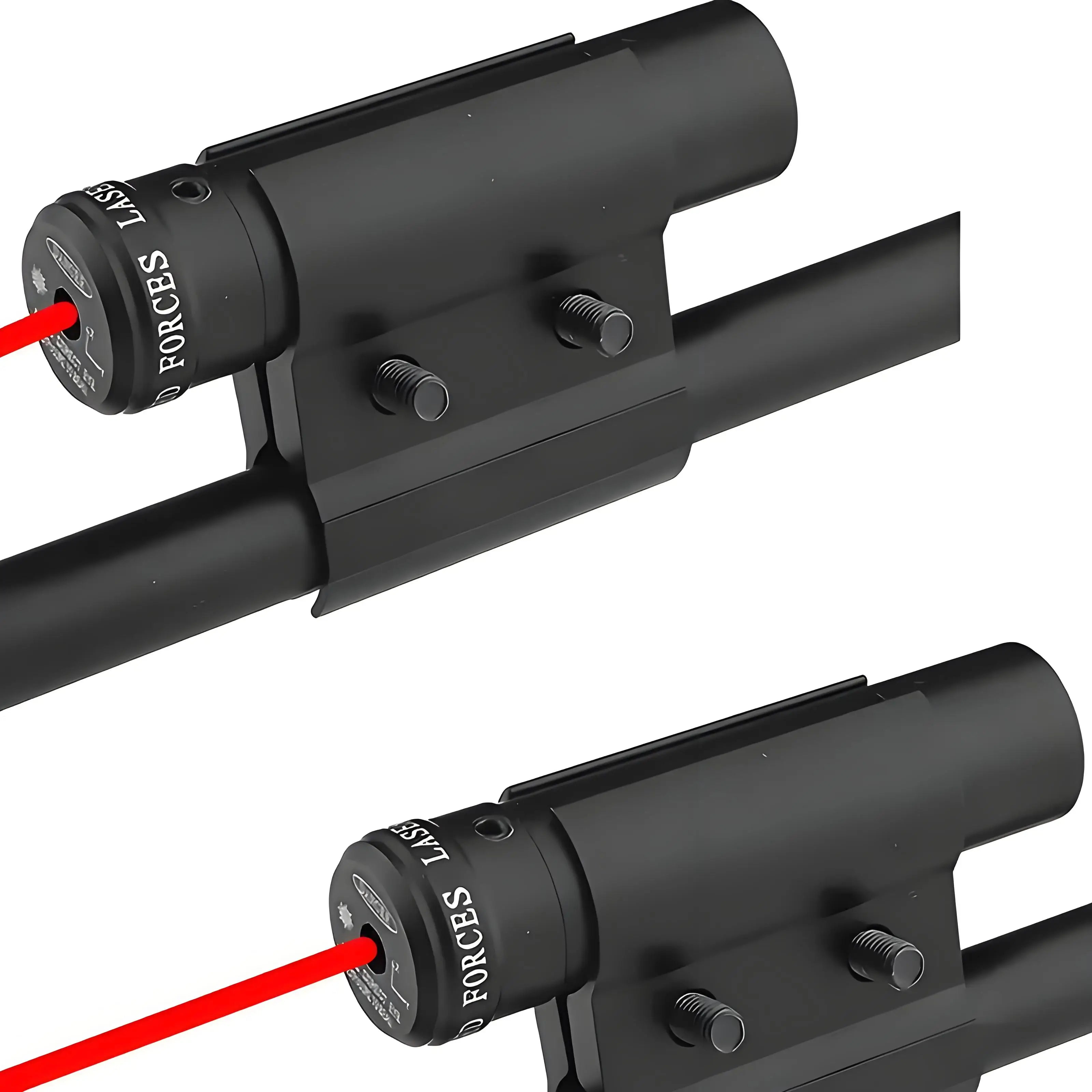 2pcs High-Quality Mini Red Dot Laser Sights with Barrel Clamp Mount