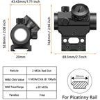 Red Dot Sight 1x25mm Reflex Sight