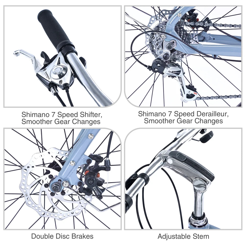 7 Speed, Aluminum Alloy Frame 26 Inch Cargo Bike