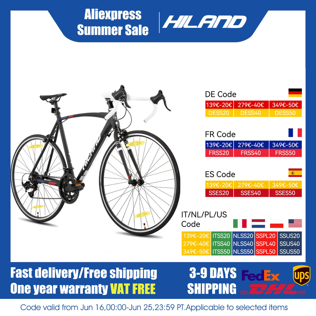 700c road bike, 14 speeds, lightweight aluminum frame