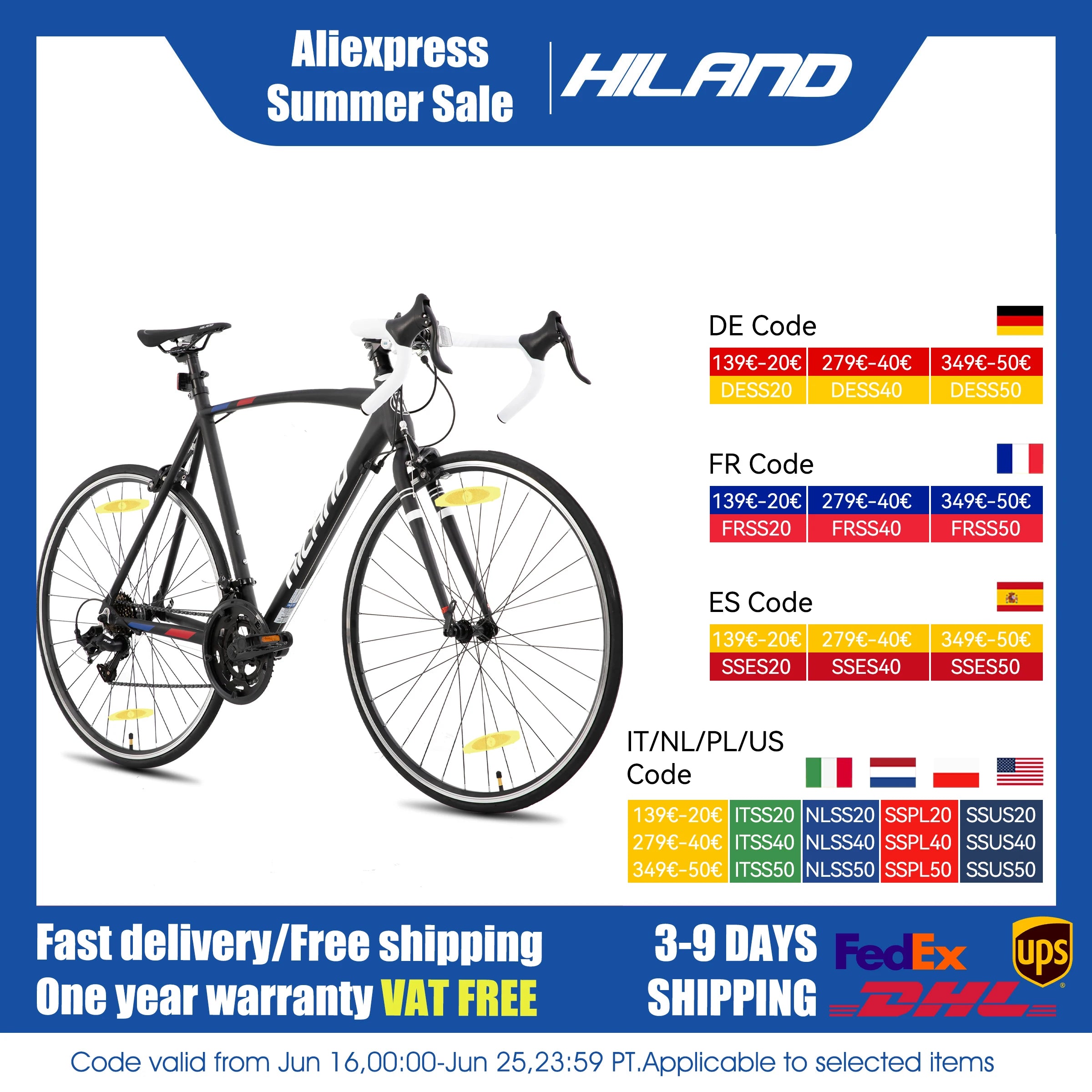 700c road bike, 14 speeds, lightweight aluminum frame