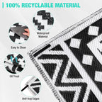 5'X8' Waterproof Outdoor Rug with LED Lights