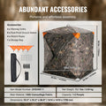 Hunting Blind  270° See Through Ground Blind