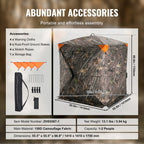 Hunting Blind  270° See Through Ground Blind