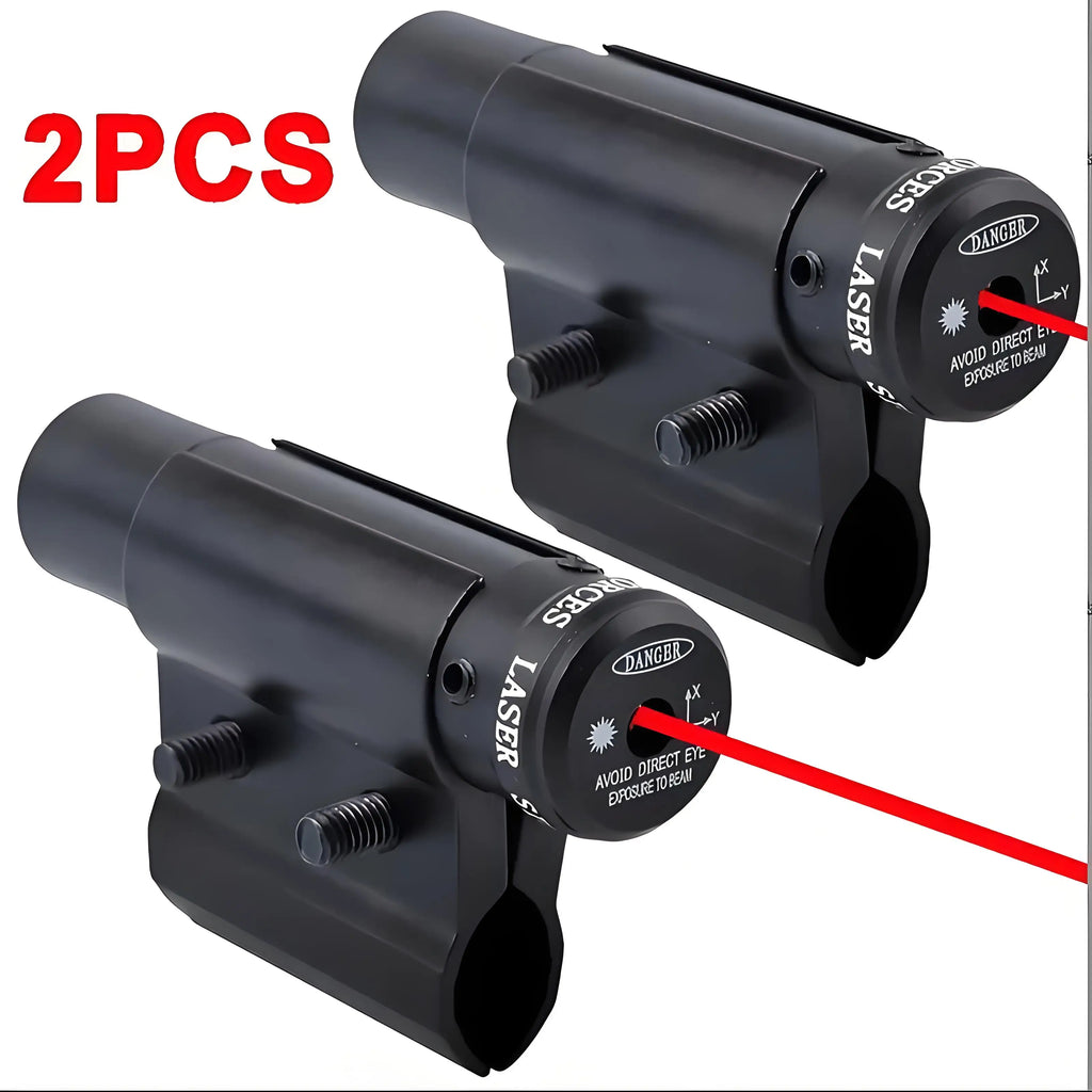 2pcs High-Quality Mini Red Dot Laser Sights with Barrel Clamp Mount